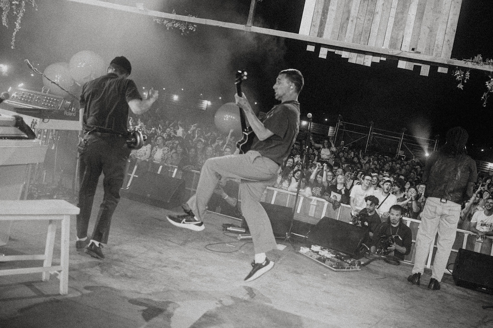 Bleachers, with Antonoff on guitar, live at Barn on the Farm in the UK, 2023. Photo: Shane Timm.