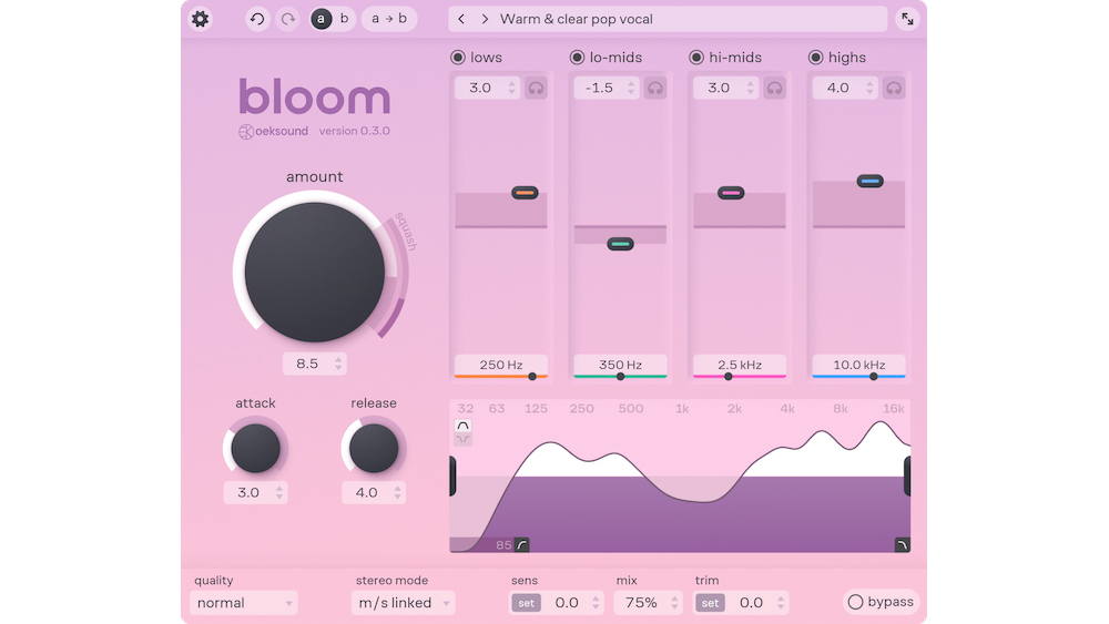 oeksound Bloom Adaptive Tone Shaper Plug-In 