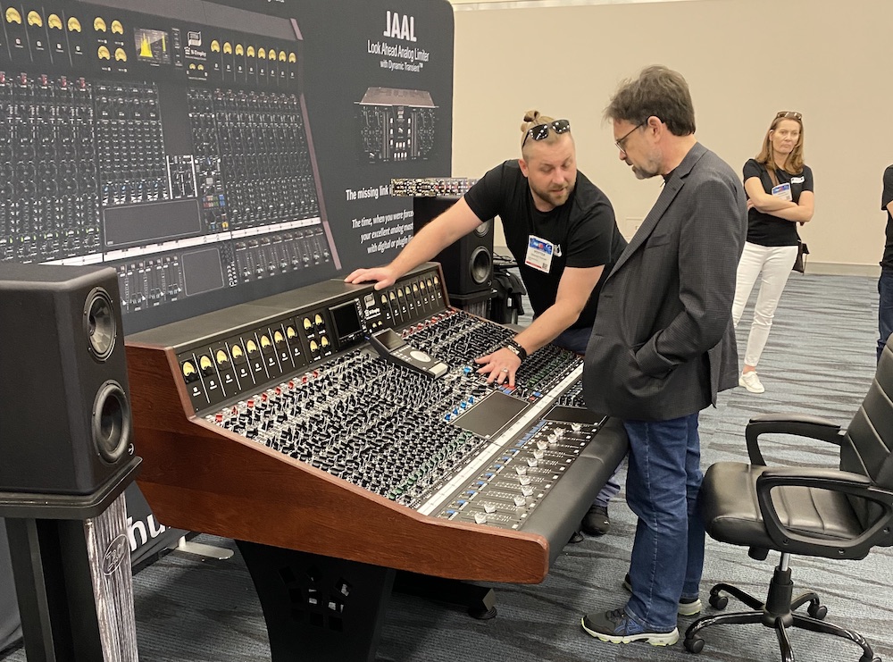 Hum Audio Devices' N-Trophy Analog console garnered a lot of attention on the show floor.