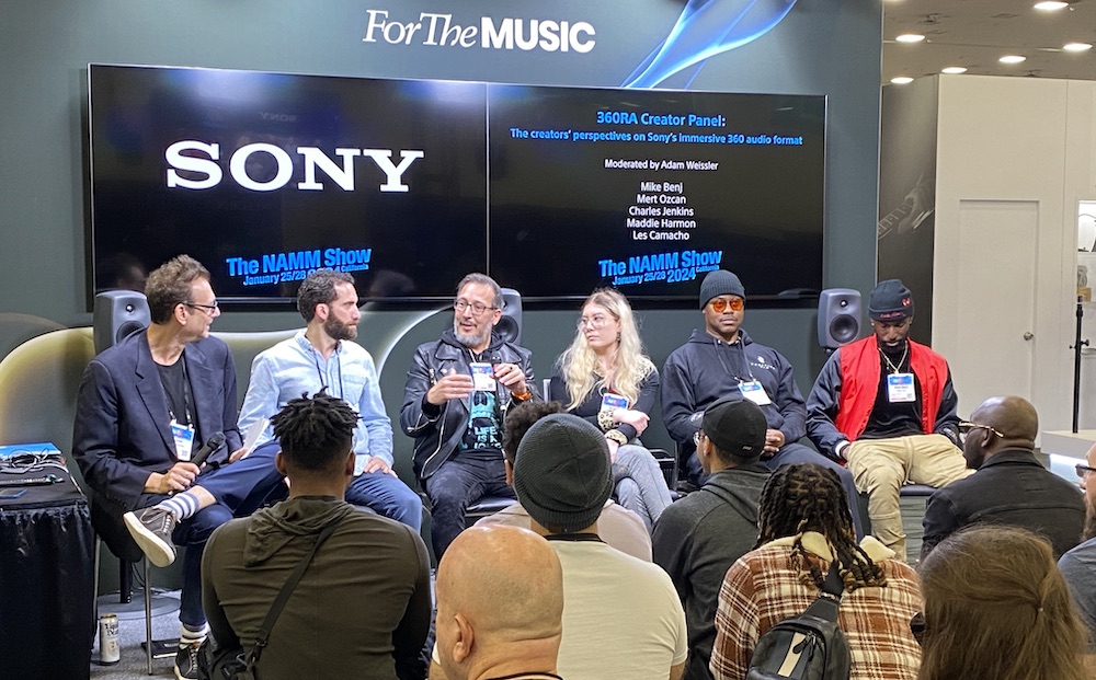 The Sony booth was packed throughout NAMM with pros on panels and in the audience.