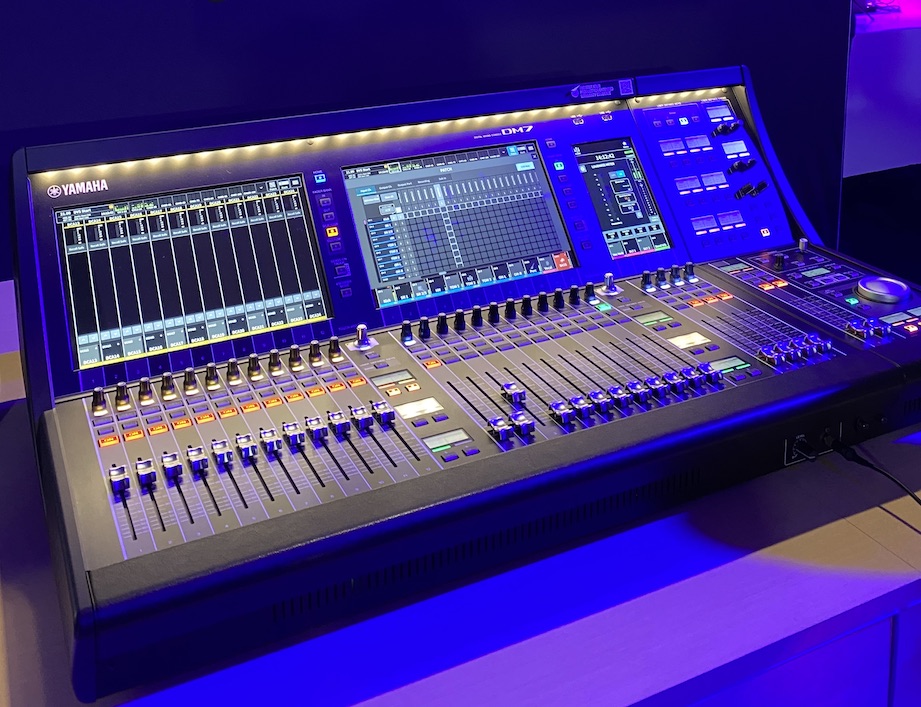 Introduced last summer but making its NAMM debut was Yamaha's new DM7 series digital console, intended for everything from live events to broadcasting, streaming and more.
