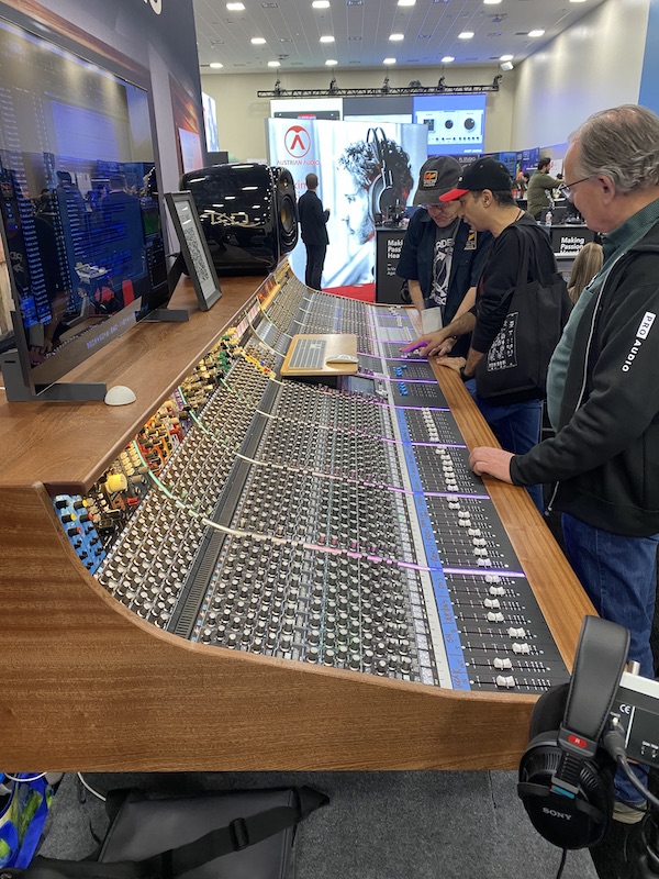 Wolff Audio had its no-compromise, large-format Fix analog console out for all to see.