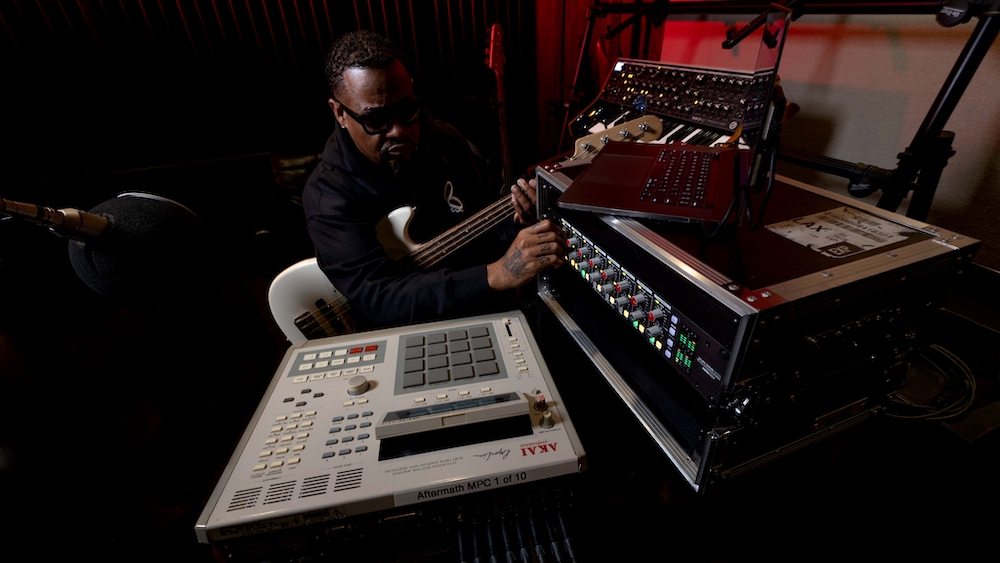 Bernard “Focus…” Edwards, Jr. with the SSL Pure Drive Octo preamp.