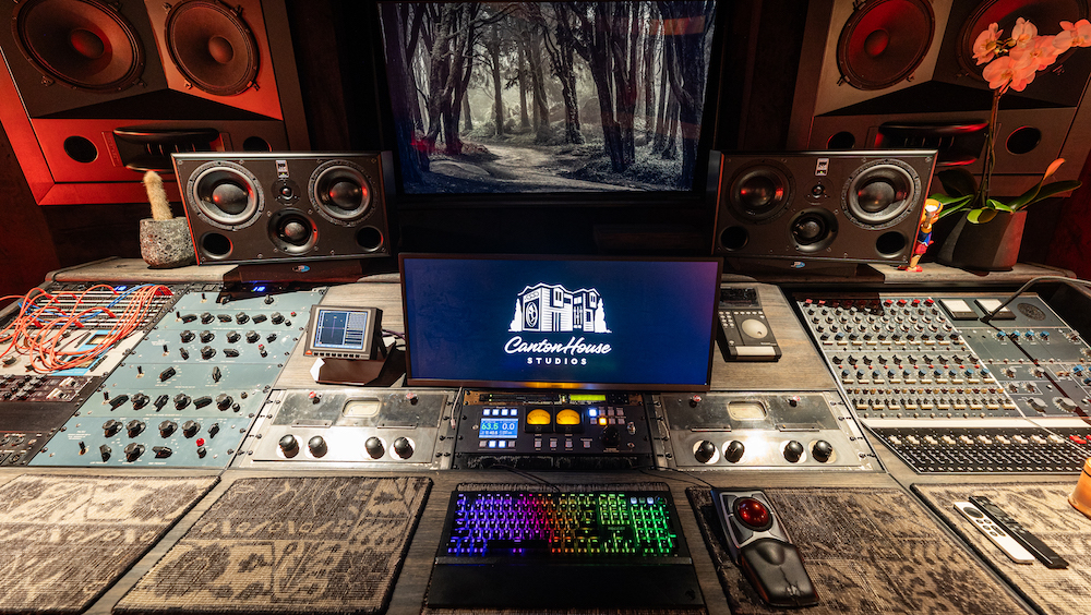 This custom console is tailor-made for Jaycen Joshua and his in-the-box workflow, and includes pieces from Universal Audio, Trident, Pultec, RCA, Lavry, Grace Design, Bricasti and Neve. Photo: Chris Schmitt.