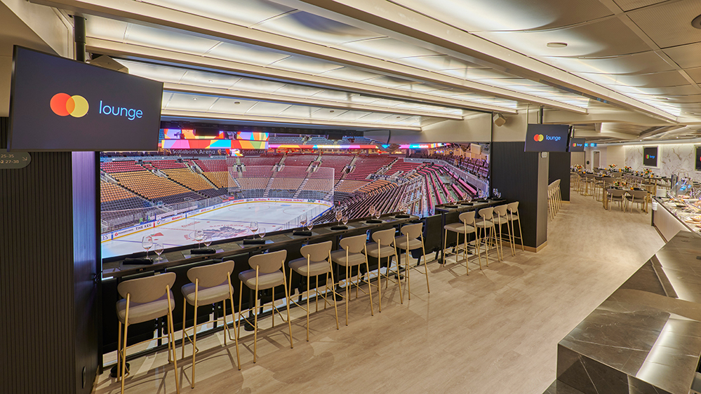 WJHW specified 1 Sound’s Cannon C4i’s in the design for the Mastercard Lounge.