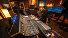 Bob Clearmountain inside the control room of Apogee Studios, site of the Mix LA after party this weekend!