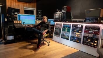 Musician and producer Sebastian Omerson, owner of Belgian commercial recording facility Number Nine Studios.