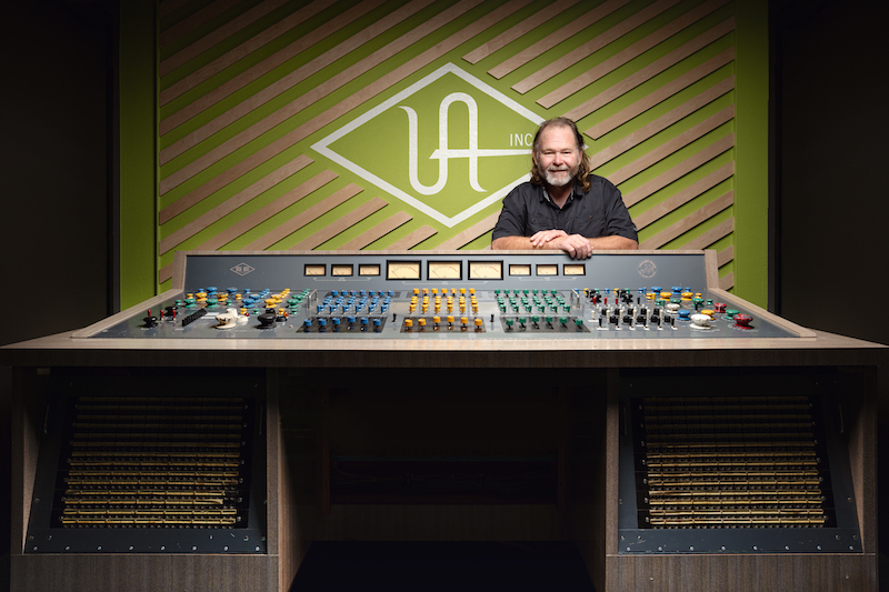 Bill Putnam Jr., CEO of Universal Audio, with the Caesars Console.
