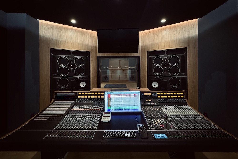The Studio 1 control room features an API Legacy AXS console and soffited PMC monitors. Photo: Angelo Caputo.