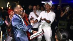 Jon Batiste and Will Smith. Photo: Manny Hernandez.