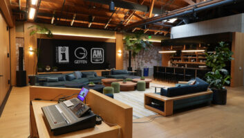 The lounge at 21fifteen Studios in Santa Monica.