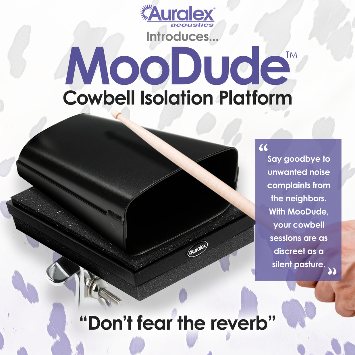 Auralex MooDude Cowbell Isolation Platform