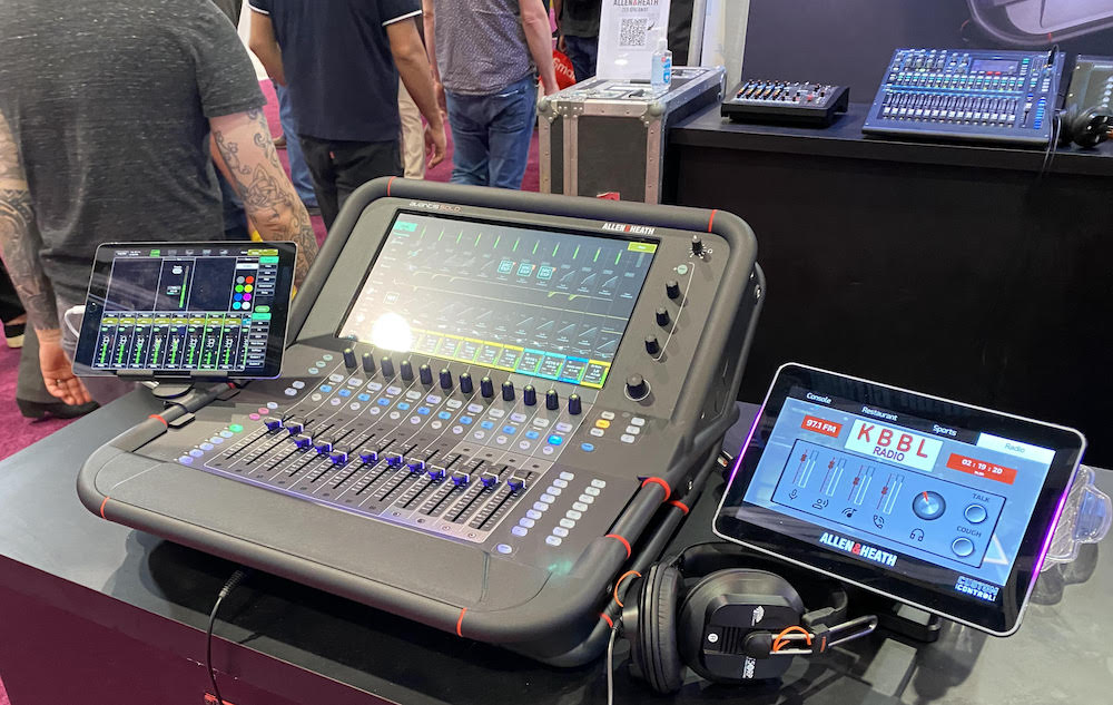 Allen & Heath has a number of its consoles onhand at the show, including the new Avantis Solo, to highlight the variety of ways they can be used in a variety of installation applications.
