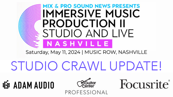 Mix Nashville Studio Crawl Update!