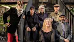 Folklorkestra is, from left: John Kruth, Ray Peterson, Kenny Margolis, Kathy Halverson, Premik Russell Tubbs and Rohin Khemani. Photo: Stan Schnier