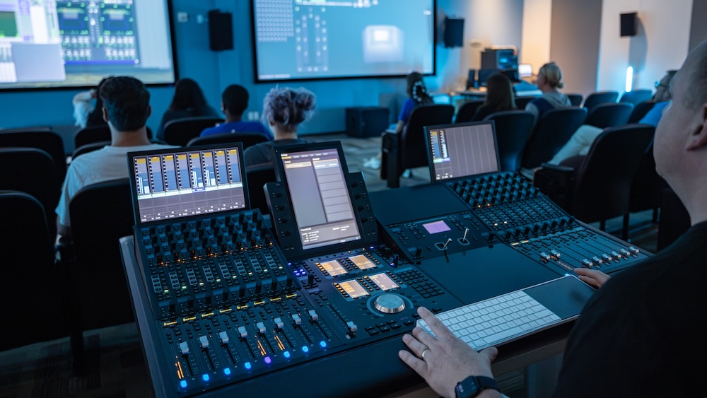 Students will utilize the new Dolby Atmos enabled facility for class sessions, workshops, listening experiences, guest lectures, and more. Photo: Full Sail