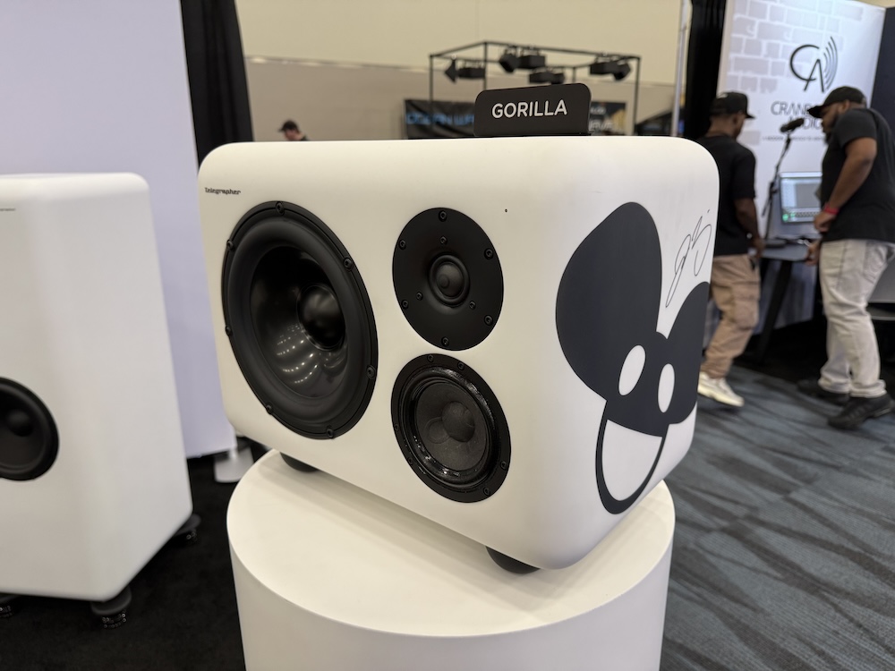 Telegrapher has teamed with EDM king deadmau5 for a limited-edition line of deadmau5-branded speakers based on Telegrapher’s Gorilla, Fox and Elephant analog speakers. Each speaker is accompanied by a certificate of authenticity signed by deadmau5 himself.