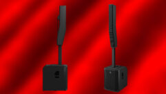 The new EV Evoke portable P.A. systems come in Evolve 70 (left) and Evolve 90 models.