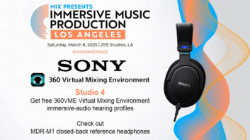 Sony to Showcase 360VME, New Headphones at Mix LA