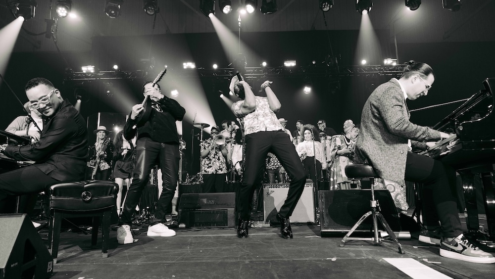 The all-star Afro-Cuban jam session was a highlight of the second Montreux Jazz Festival Miami earlier this month. Photo: Valerie Chaparro.