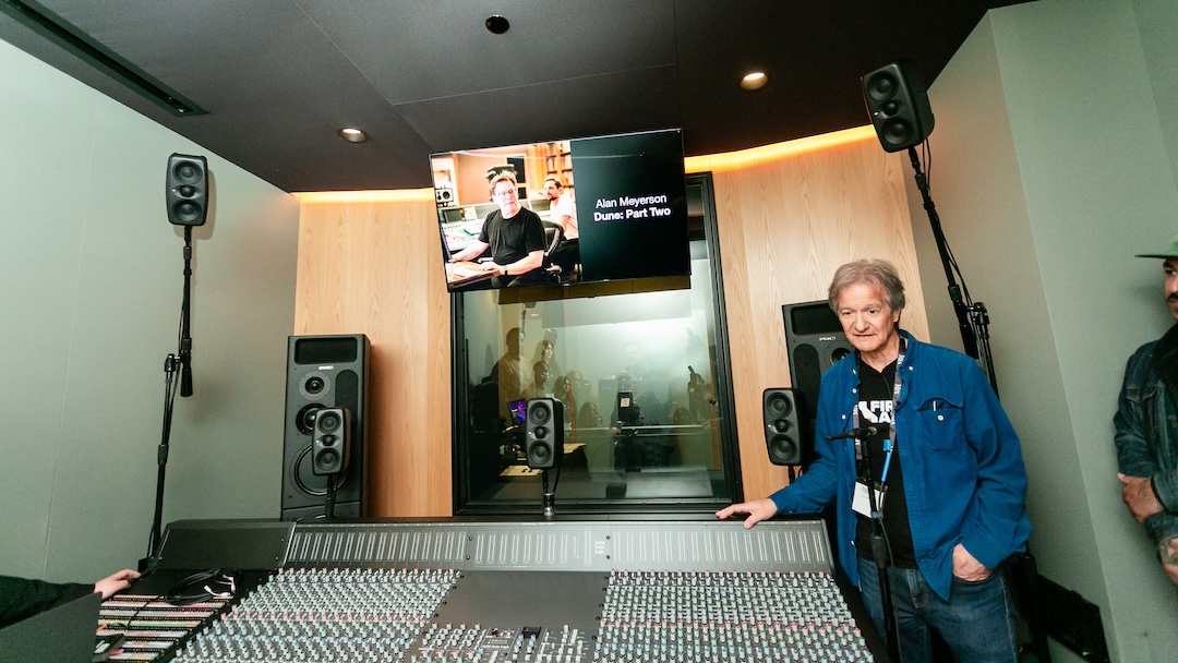 Bob Clearmountain speaks to a packed room in Studio 3, where Apogee and IK Multimedia showed their new Immersive Bundle, a joint offering of a complete, ready-made, affordable 7.1.4 or 9.1.6 setup featuring a Symphony Studio interface on the front end and 11 iLoud MTM MkII monitors for playback. All you have to do is add mic stands. For those who might want to get out of headphones but not tear into their walls and ceiling quite yet, it sure seems like a good way to get started. Photo: Dajuana Jones.