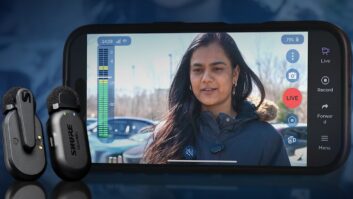 Shure’s MoveMics with Haivision’s MoJoPro app.