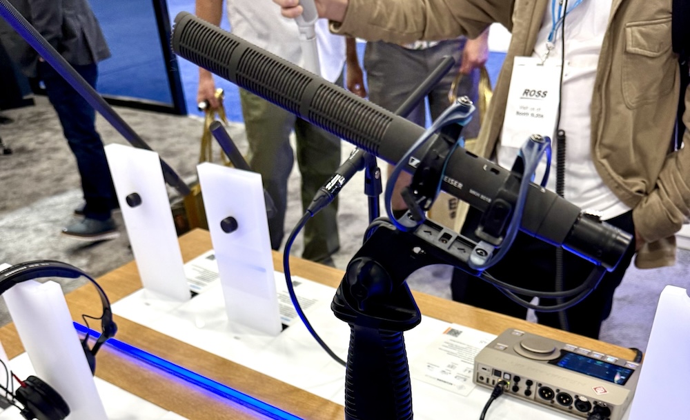 Sennheiser is highlighting a number of new products, including the MKH 8018 stereo shotgun RF condenser microphone. Capturing sound with an immersive sense of directionality and spatial realism, it offers three switchable stereo modes: MS, XY-narrow and XY-wide.