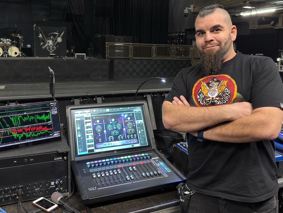 Front-of-house engineer Andrew Peters relies on the Waves eMotion LV1 Classic console for Queensrÿche 2025 “The Origins Tour”
