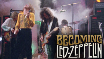 Led Zeppelin perform in the movie Supershow, March 1969. Photo: Paradise Pictures Ltd.