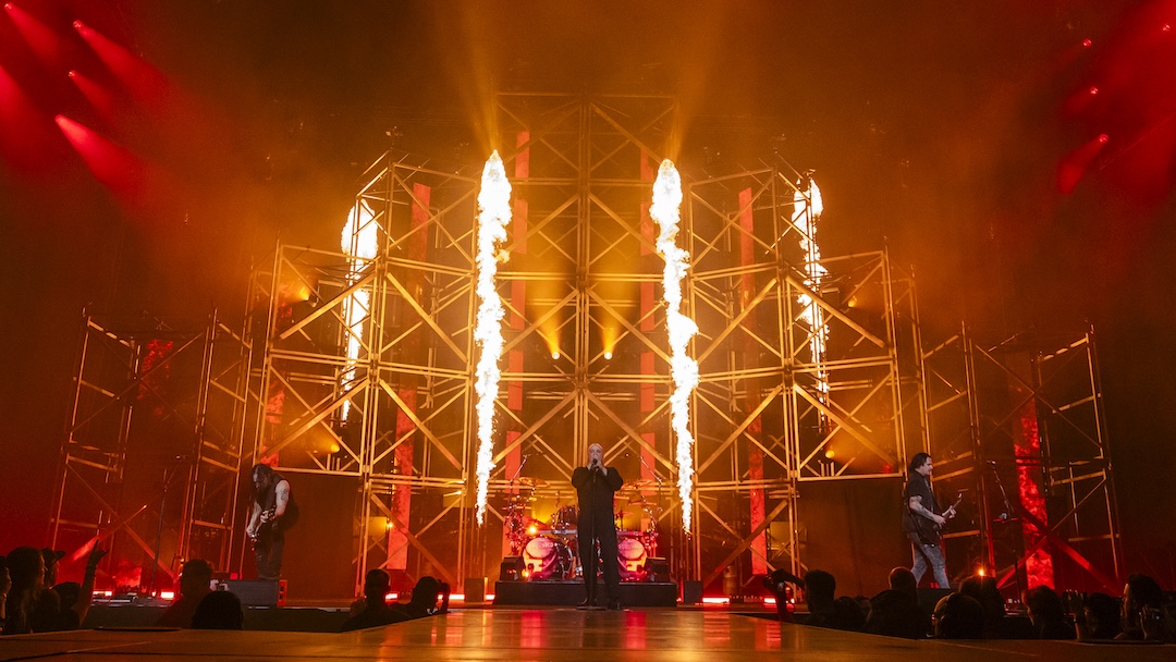 Disturbed are playing two sets nightly on The Sickness 25th Anniversary Tour—one of the namesake album and the other packed with greatest hits. Photo: Scott Legato/Getty Images.
