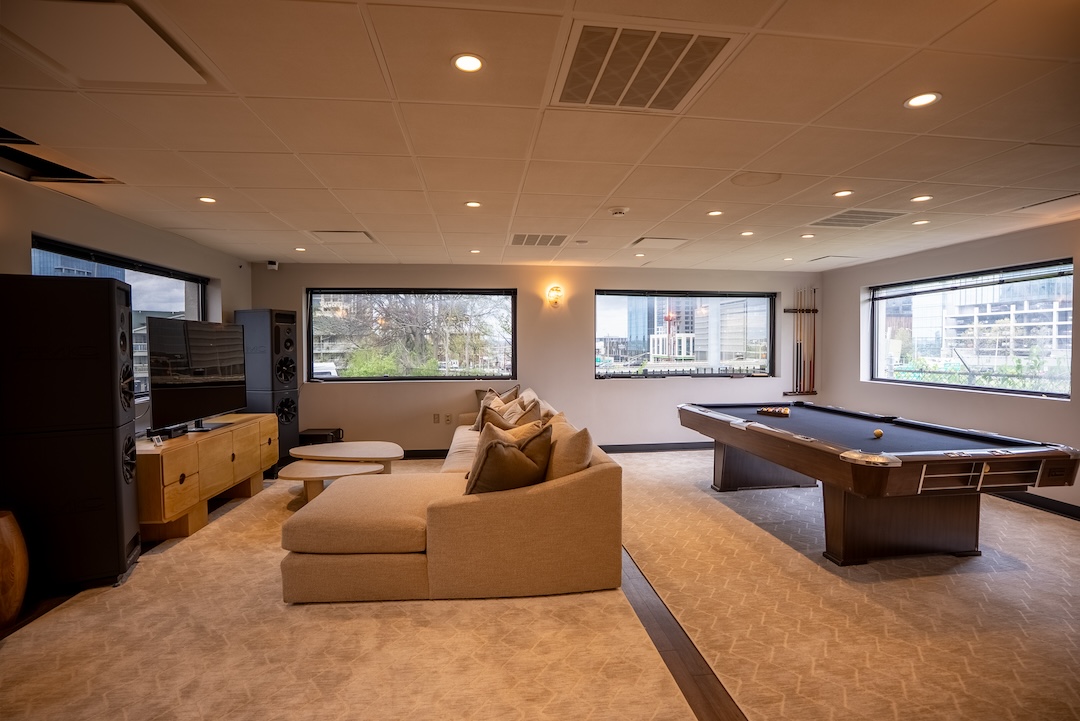The Lounge at The Sound is said to be the most comfortable on the Row. Photo: Brennon Williamson