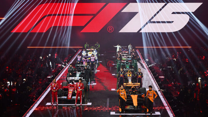 Formula 1 Racing kicked off its 75th year with a massive event at London's O2 Arena. Photo: Britannia Row.