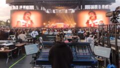 Joey Diehl manning Benson Boone’s front-of-house mix at Coachella 2025 on a DiGiCo Quantum338 console