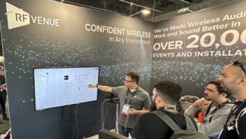 RF Venue applications engineer Richard Stockton leads an InfoComm 2024 training session.