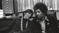 Gary Kellgren with Jimi Hendrix at the Datamix console in the original Studio A at Record Plant NY, August 22, 1968. PHOTO: Jay Good, courtesy Frank White Photo Agency.