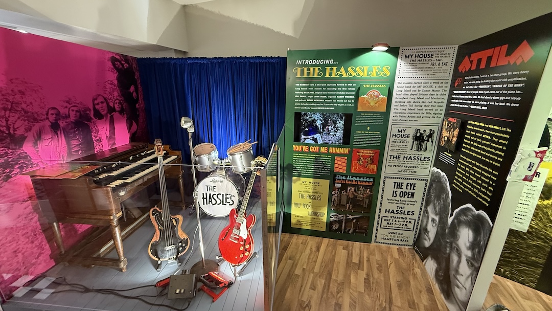 The Hassles'and Attila's portion of the LIMEHOF "My Life, A Piano Man’s Journey" exhibition. Photo: Clive Young.