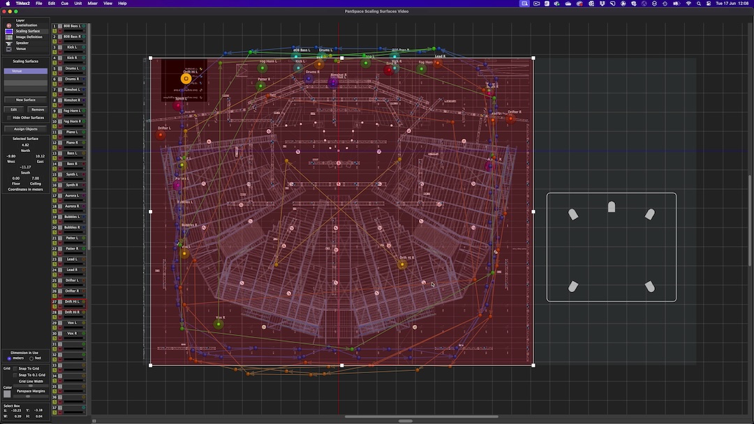 TiMax SoundHub's new Scaling Surfaces feature.
