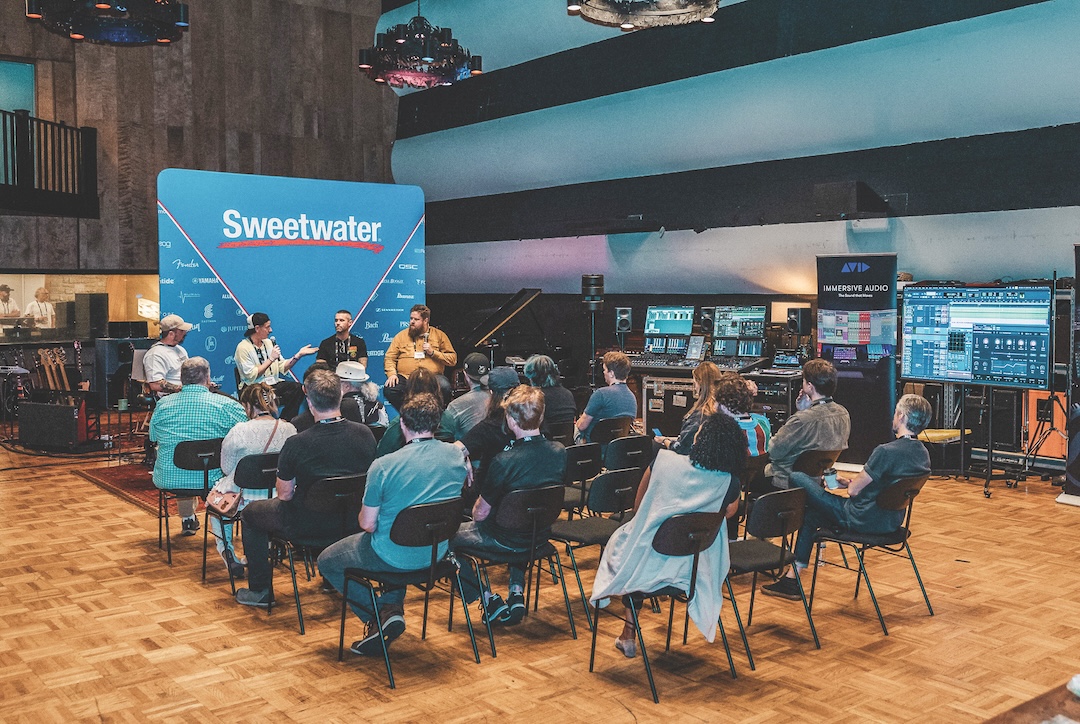 Sweetwater and Avid set up an entire day of panels and presentations in the main room at the historic RCA Studio A. Photo: Kevin Craig.