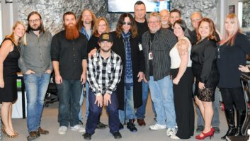Ozzy and Jack Osbourne visit Iron Mountain’s The Underground in Pennsylvania. Pictured L-R: Bethany Boarts, Thomas Davis, AJ Conner, Brett Zinn, Cindy Crowley, Jack Osbourne, Ozzy Osbourne, Bob Koszela, Grant Fletcher, Dan Tharp, Rich Johnson, Michelle Macklin, Ray Townsend, Natasha Brenneman and Jody Hunsberger.