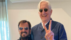 The artist and his producer – Ringo and T Bone Burnett. Photo: Brent Carpenter.