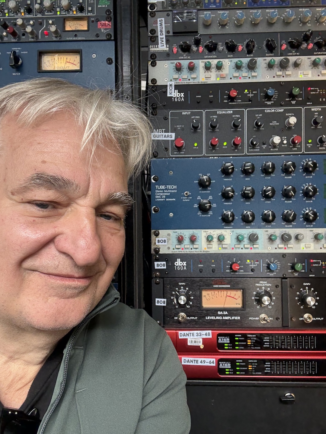 FOH pro Toby Francis with his Focusrite RedNet A16Rs.