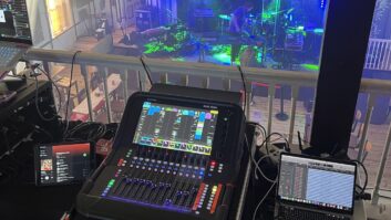 Prepping another Papadosio show with the Allen & Heath Avantis Solo set at FOH.