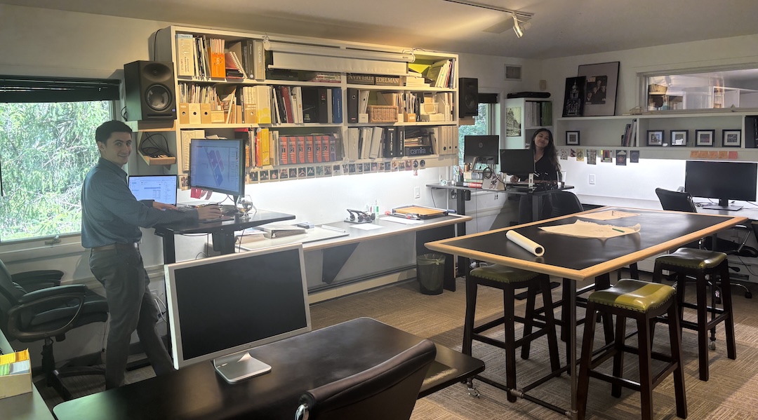 WSDG designer Matthew Watson, left, and WSDG designer/production Sanyamita (Saya) Shrestha. Photo: Tom Kenny.