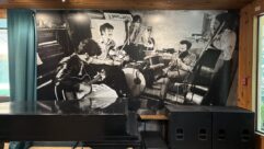 The original tenants of the Bearsville-Woodstock studio and entertainment scene:—The Band—are honored with a mural in the main lounge area. Photo: Tom Kenny