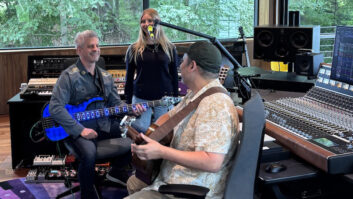 Producer/engineer Jared Slomoff and Mike Gordon at Megaplum Mission Control. Photo: Tom Kenny