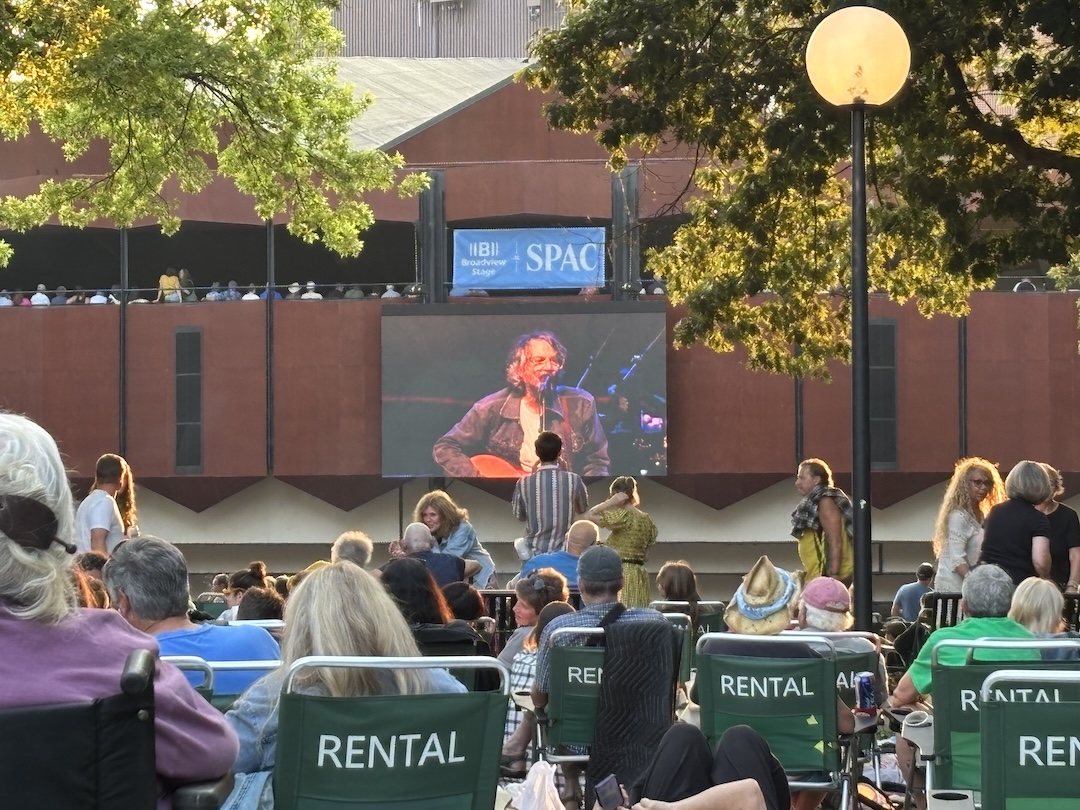 Jeff Tweedy and Wilco as seen from the lawn at Saratoga Performing Arts Center for the 10th anniversary tour of Outlaw Music Festival. Photo: Tom Kenny.