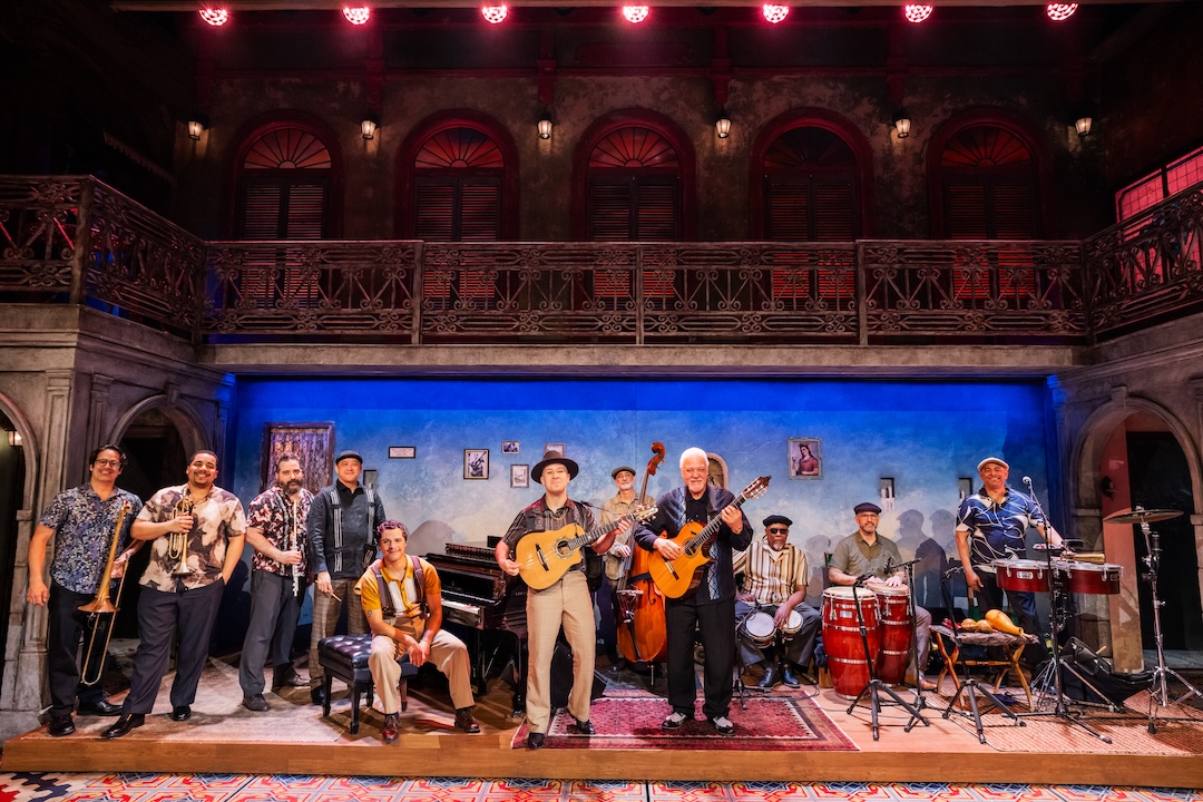 The cast is captured via DPA mics tied to Shure Axient Digital RF systems. Photo: Matthew Murphy.