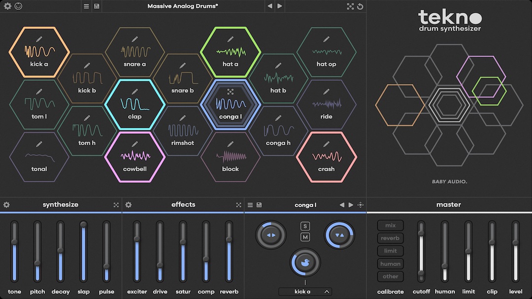 Baby Audio Tekno Drum Synthesis Plug-In