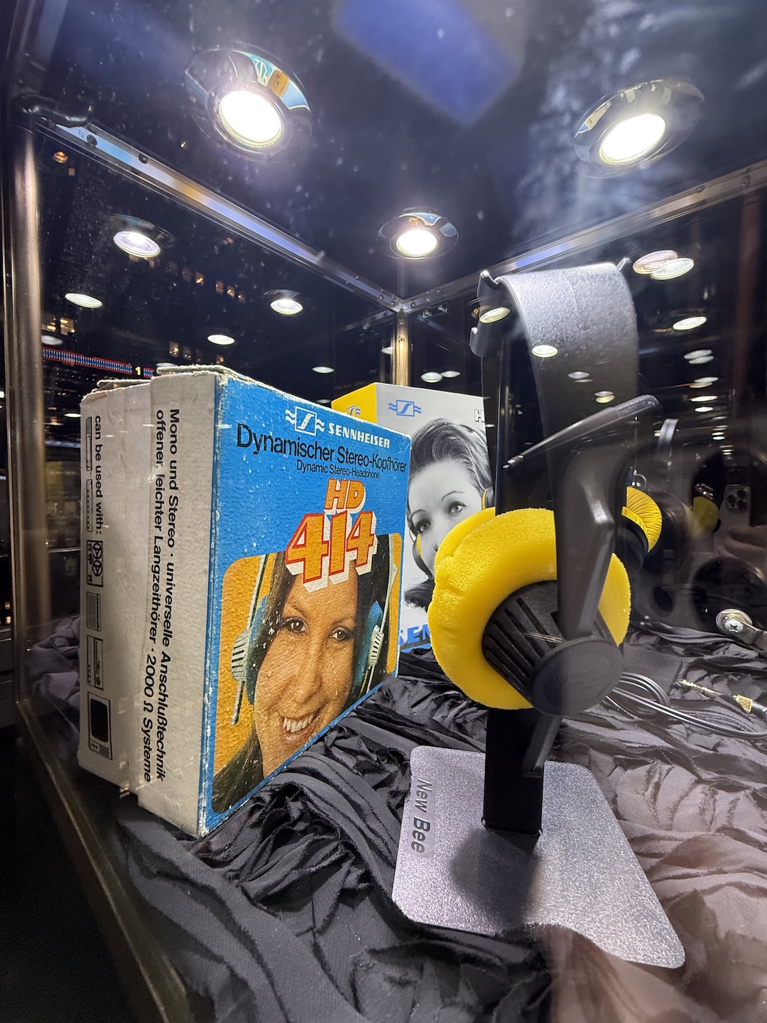 A tried-and-true pair of HD 414 open-back headphones from 1968.