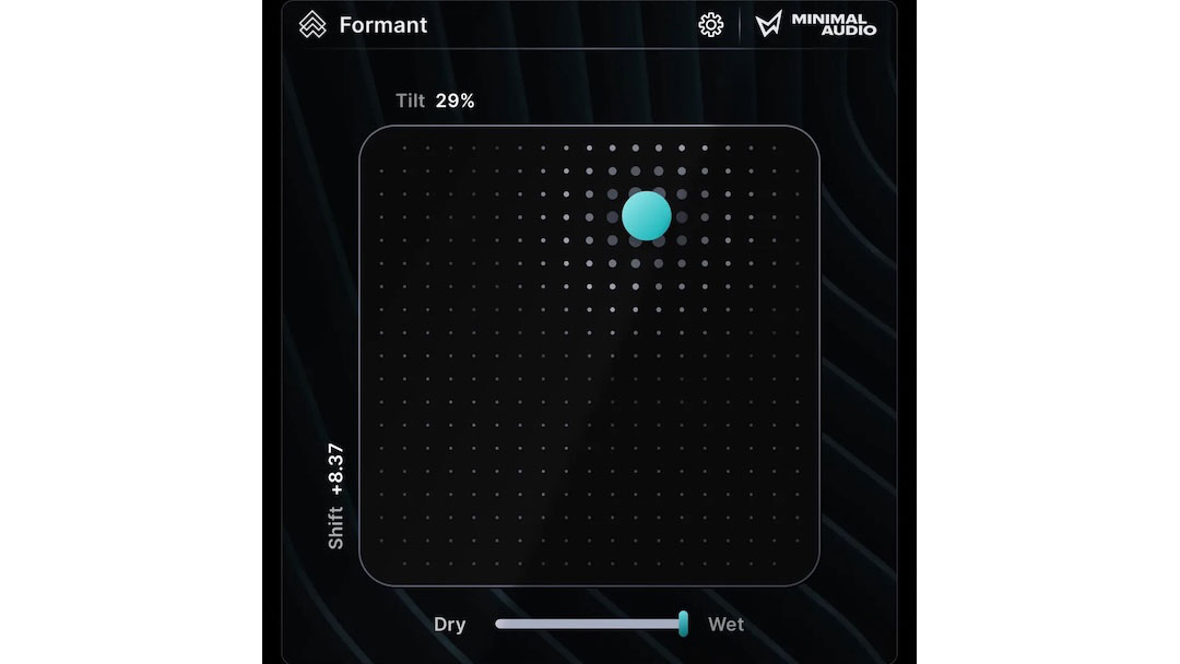 Minimal Audio Formant Vocal Shaping Plug-In